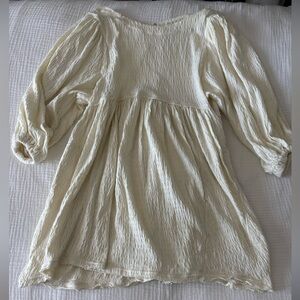Free People Get Obsessed Babydoll Dress in Lemonilla size small